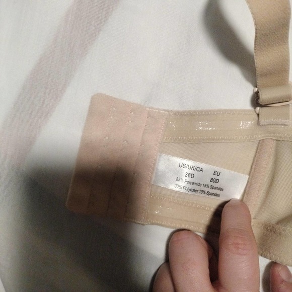 Amazon Essentials Bra Womens Size 36D Classic T-Shirt Bra Nude Underwire - Picture 6 of 7